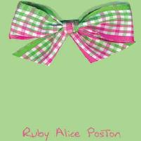 Solid Green Bow Block