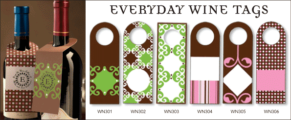 Three Designing Women Wine Tags